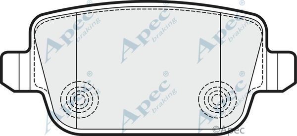 APEC BRAKING Комплект тормозных колодок, дисковый тормоз PAD1532
